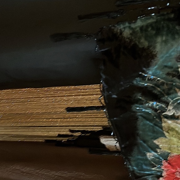 Velvet Peacock Beaded Shawl - Picture 6 of 11